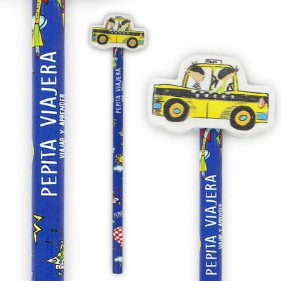 Pepita Viajera Μολύβι Με Γόμα, Pepirizzi Collection-Artists Collections, 17,5x0,7εκ Και 3x3x1,3εκ Pepita Viajera Μολύβι Με Γόμα, Pepirizzi Collection-Artists Collections, 17,5x0,7εκ Και 3x3x1,3εκ